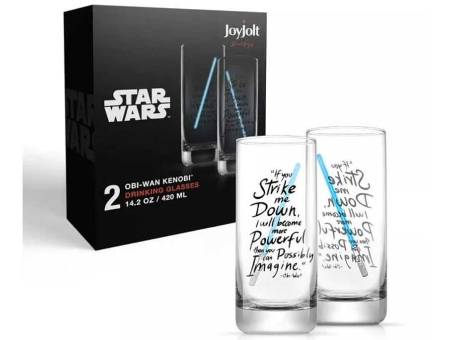 JoyJolt Star Wars New Hope Tall Drinking Glasses