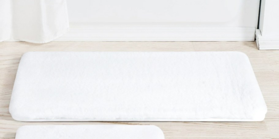 Mainstays Faux Fur Memory Foam Bath Rug Set Only $5.91 on Walmart.online (Regularly $18)