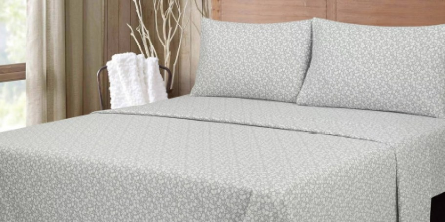 Mainstays Flannel Queen Sheet Set ONLY $10.99 on Walmart.online (Regularly $21)