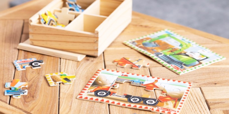 Melissa & Doug 4-in-1 Wooden Puzzle Set Only $6 on Amazon (Reg. $16)