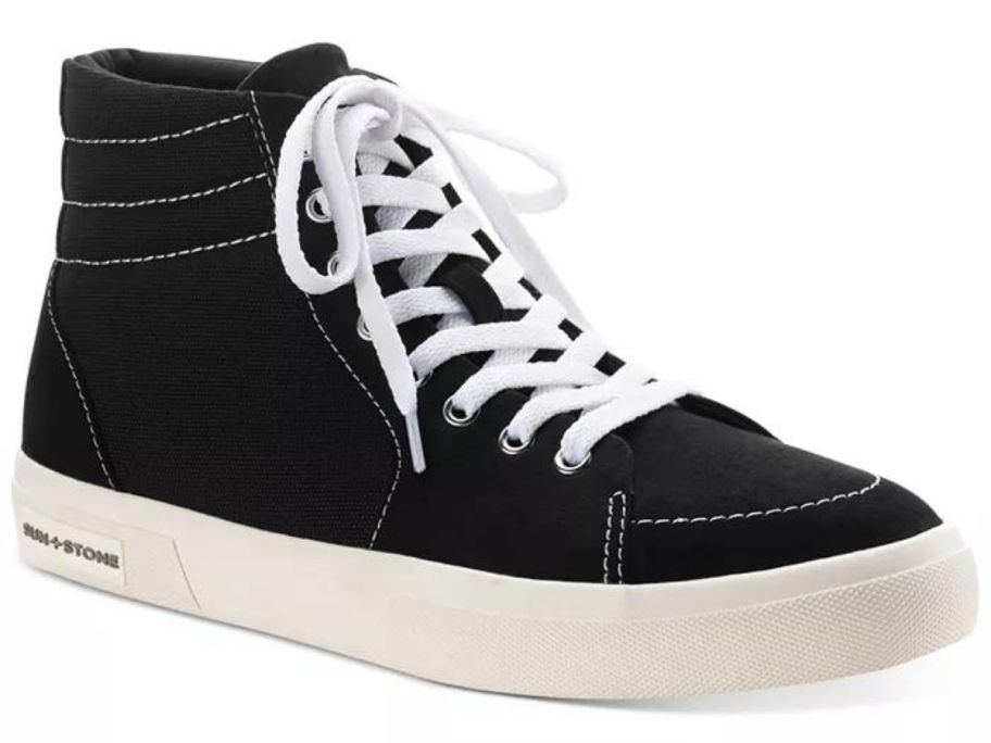 Sun + Stone Men's Jett High-Top Sneakers stock image