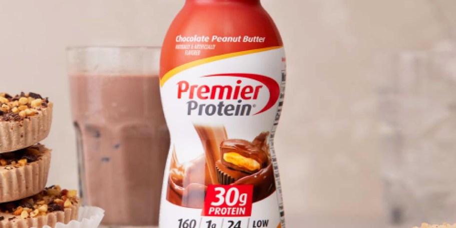 Premier Protein Chocolate Peanut Butter Shake 24-Pack Just $40.49 Shipped + $10 Amazon Credit