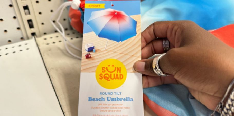 30% Off Target Sun Squad Beach Umbrellas, Chairs, Blankets & More