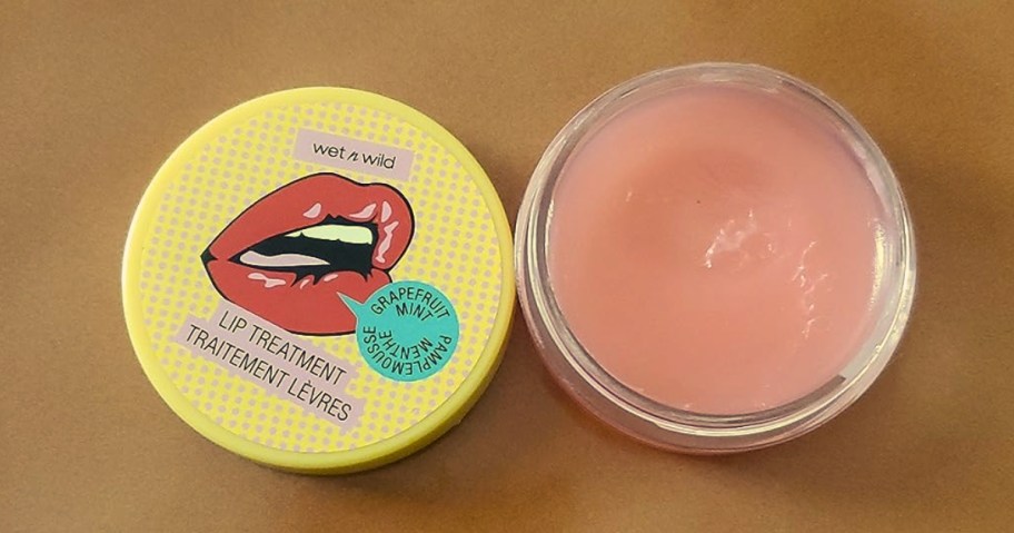 open container of Wet n Wild Perfect Pout Hydrating Lip Treatment