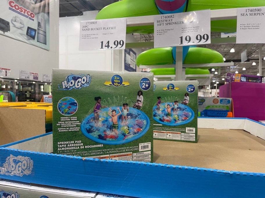 bestway h2go water toy sprinkler pad in box at costco