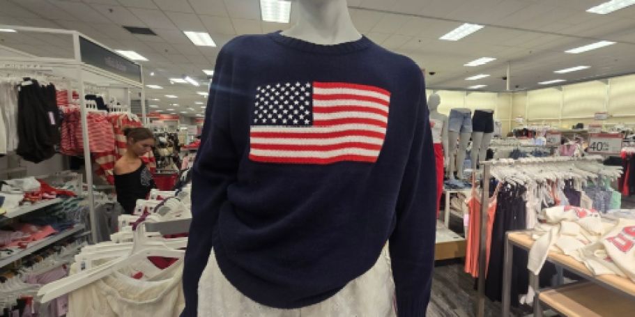 Women’s 4th of July Sweaters are on Sale at Target