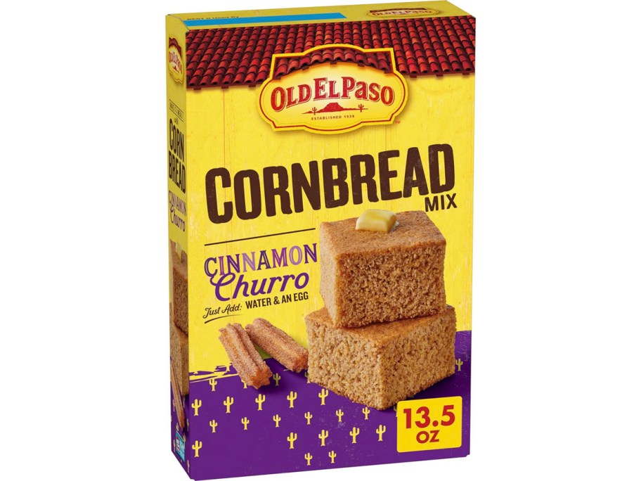 old el paso cinnamon churro cornbread mix box