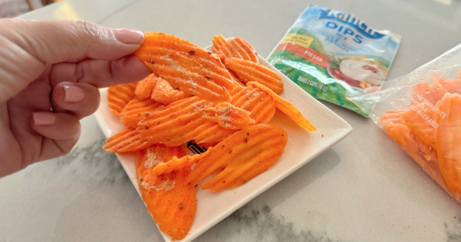 ranch dip dry seasoned carrots