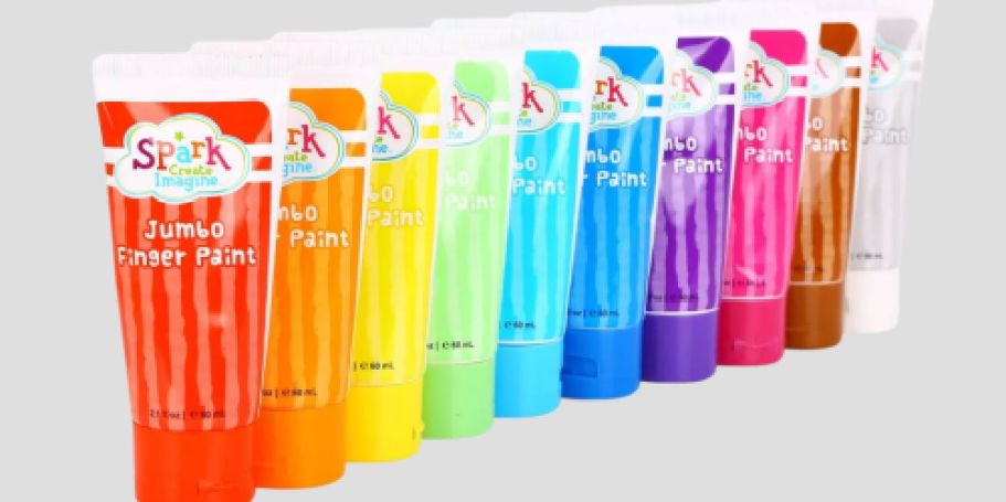 Jumbo Finger Paint Tubes 10-Count Only $3.96 on Walmart.online (Regularly $13)