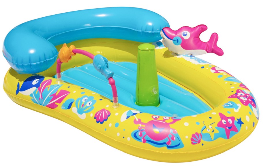 stock image Banzai Jr. Backyard Inflatable Water-Sprinkling Splash Discovery Activity Center