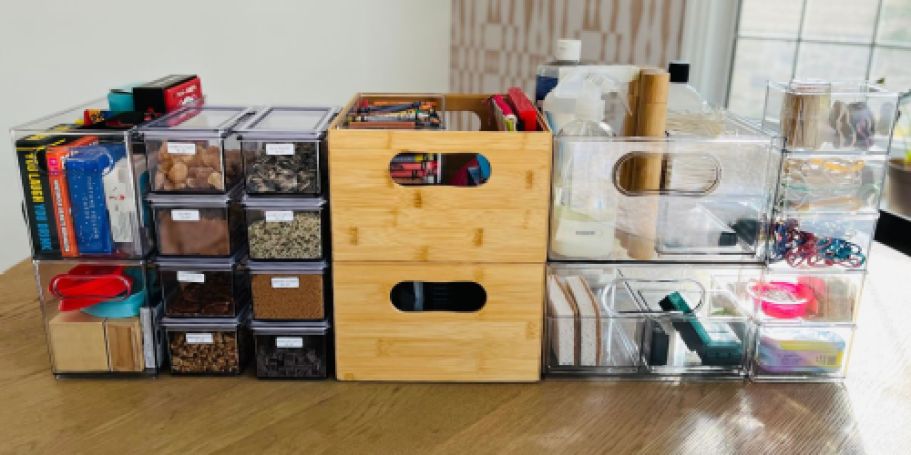 *HOT* Up to 70% Off The Home Edit Storage Systems (Bins, Canisters, Risers, & More!)