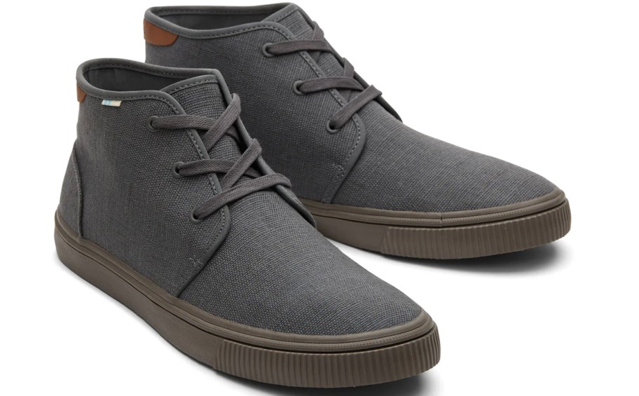 toms high top gray sneakers