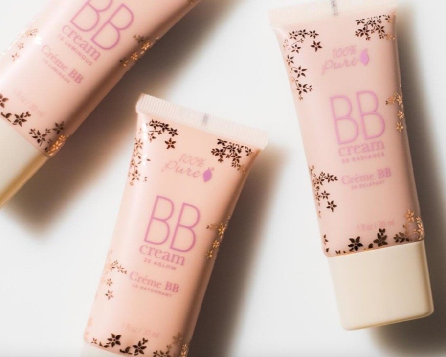 three bb cream tubes