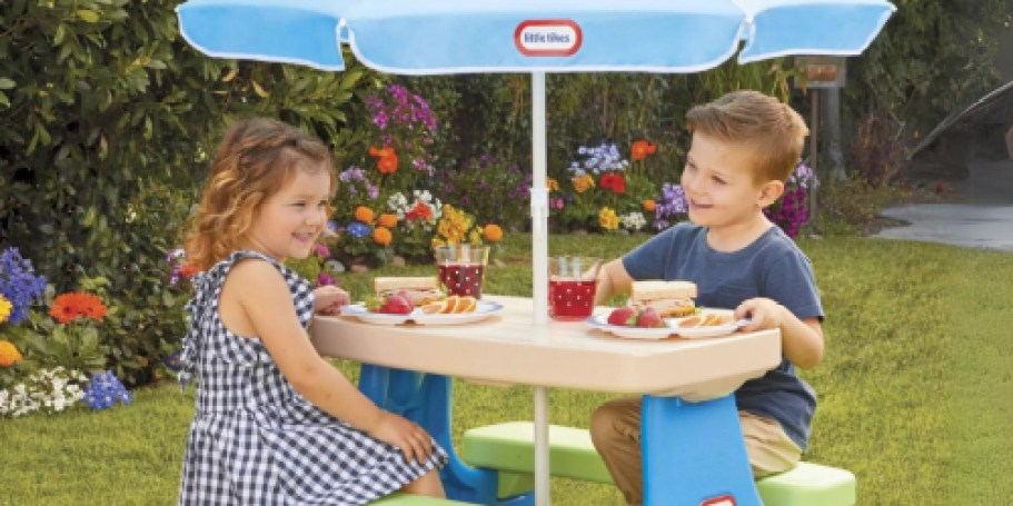 Little Tikes Picnic Table w/ Umbrella Just $59.61 Shipped on Walmart.online