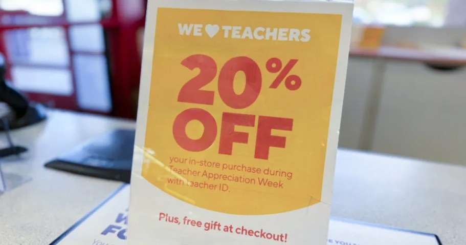 Staples Teacher Appreciation Week Starts 5/4 – 20% Off + FREE 12-Pack of Pens!
