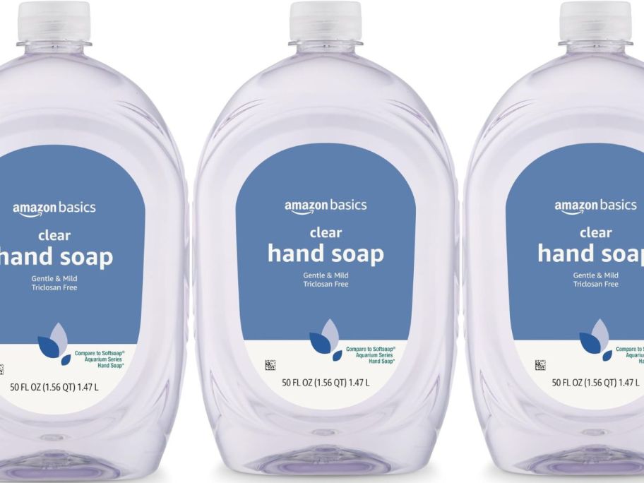 amazon basics clear hand soap refill bottle