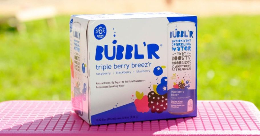 Free BUBBL’R Sparkling Water 6-Pack After Cash Back (Up to $9 Value)