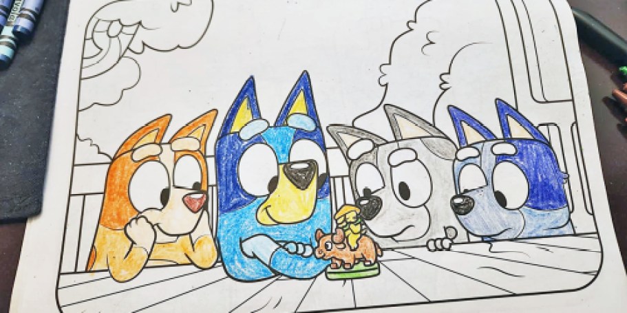 Bluey Coloring Books from $2.92 on Amazon | Easter Basket Filler