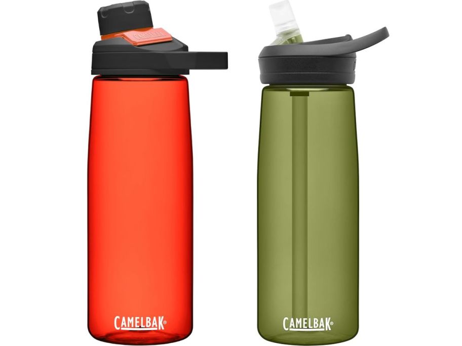 Camelbak Orange & Green Water Bottles