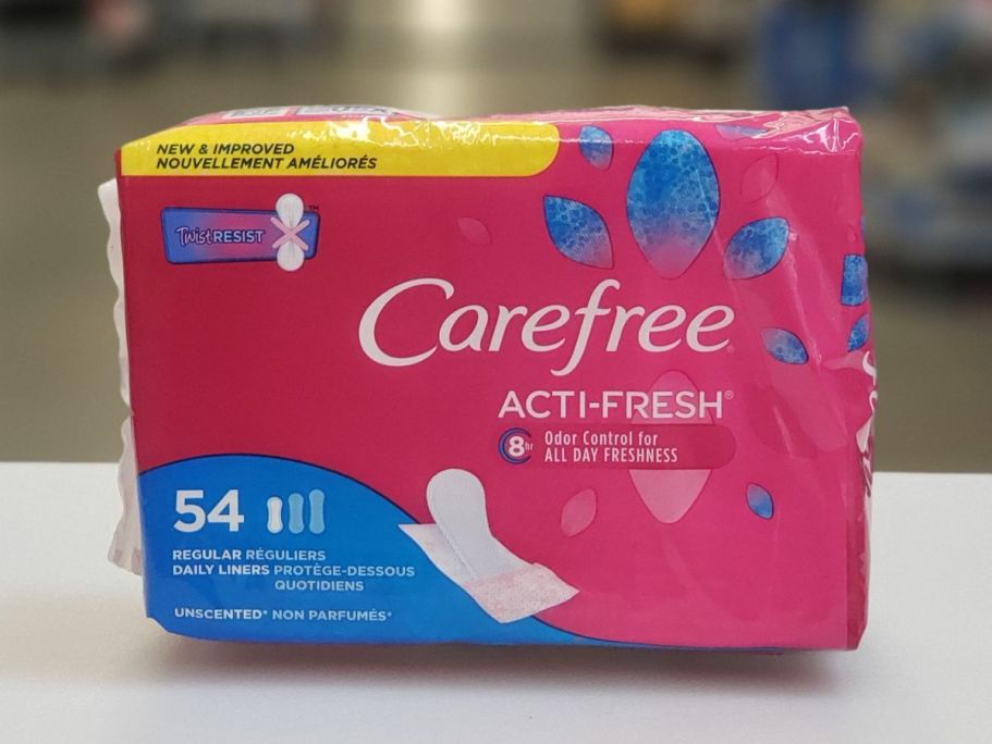 Carefree Panty Liners 54-Count Only $2.38 Shipped (Regularly $5)