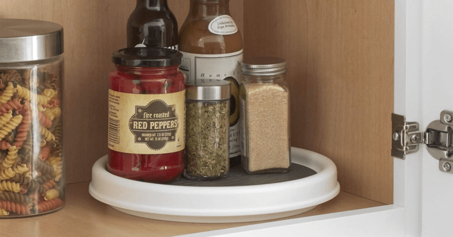 Lazy Susan Turntable Just $5.99 Shipped for Prime Members | Perfect for Cabinets!