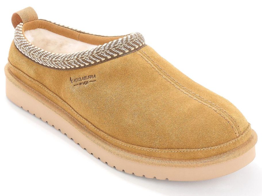 A Koolaburra by UGG Men's Suede Slipper in tan