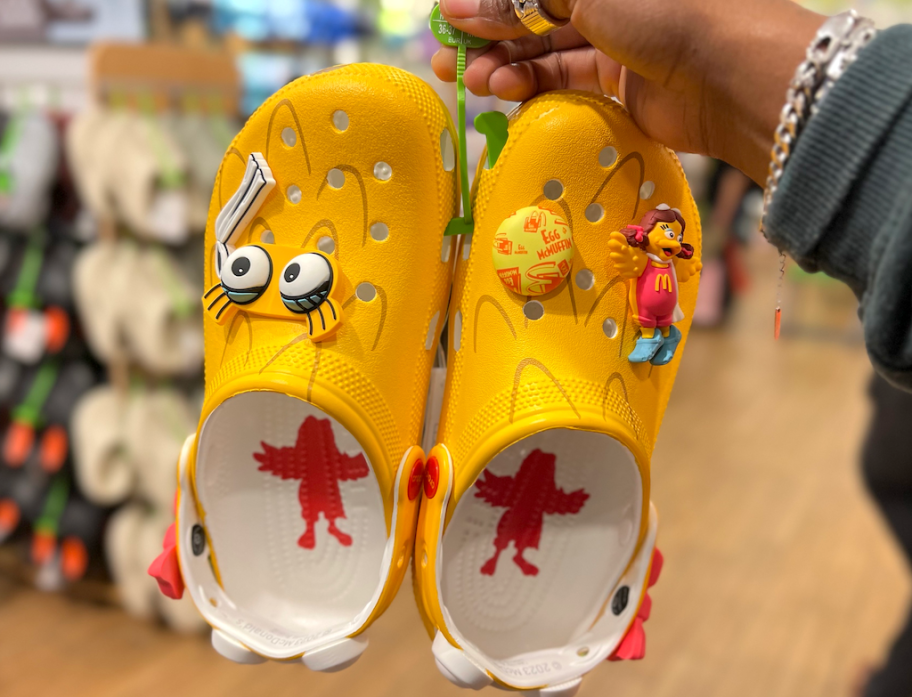 McDonald's birdie crocs