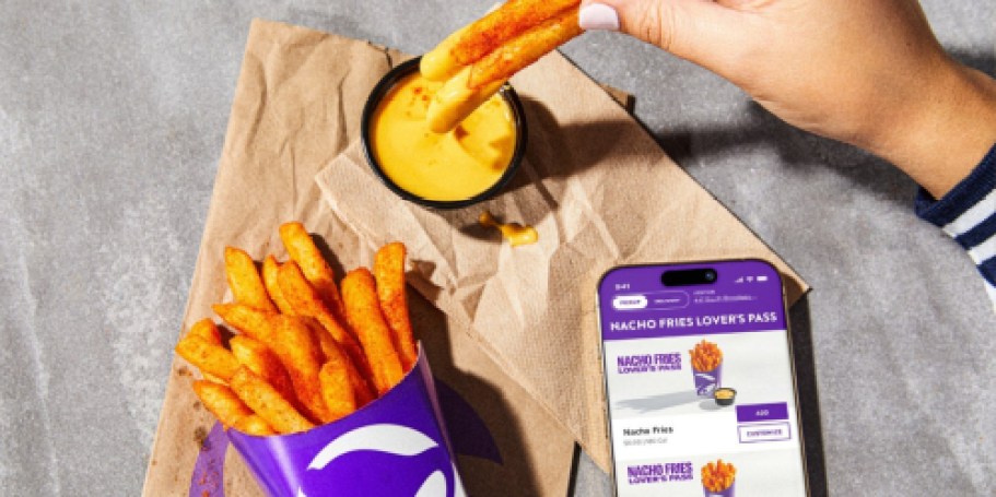 Get the Taco Bell Nacho Fries Lover’s Pass: 30 Days of Fries for ONLY $10!