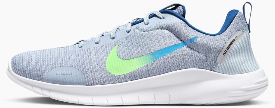 light blue nike running shoe