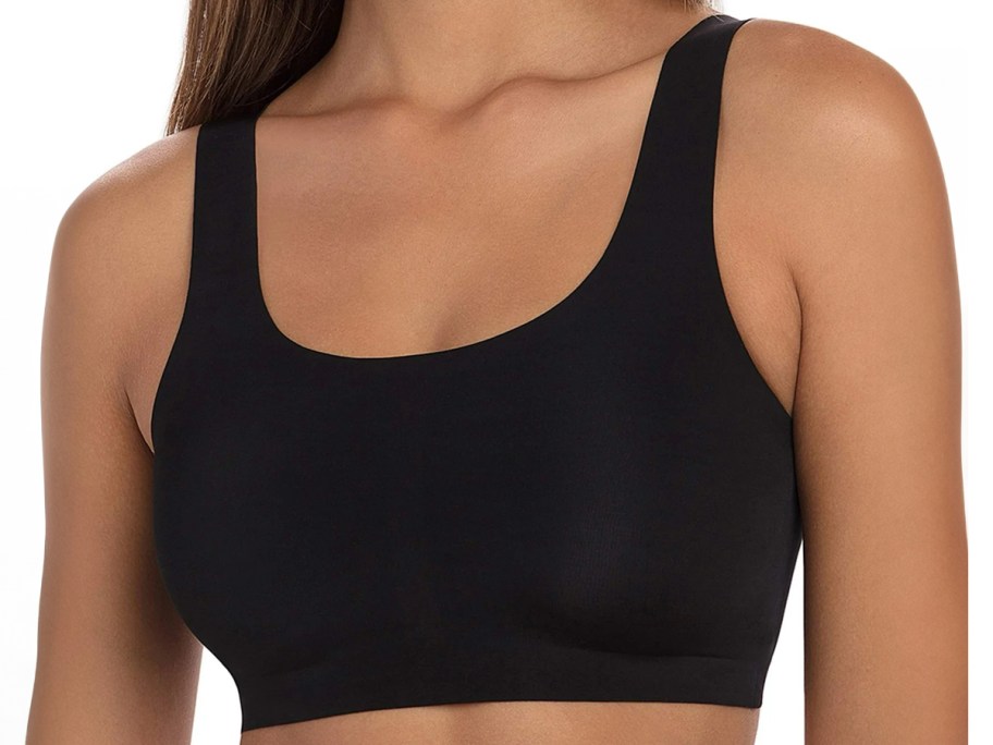 No Boundaries Women's Bonded Scoop Bra