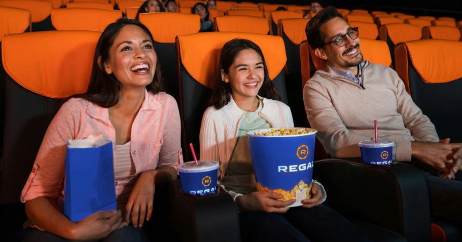 2 Regal Cinemas Tickets, 2 Drinks, & Popcorn Only $35 ($60 Value!)