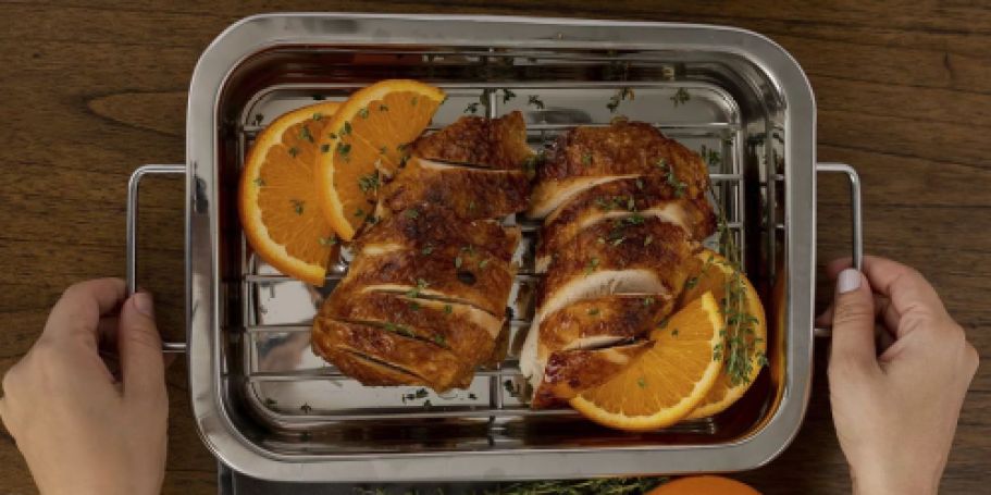 Sedona Kitchen 12″ Roasting Pan & Rack Just $9.99 on Macys.online (Reg. $29)