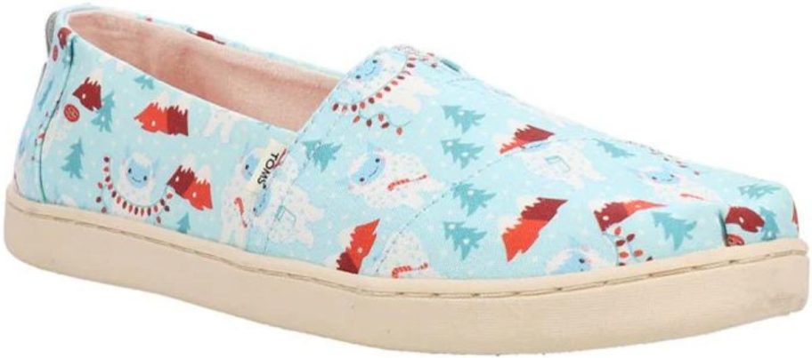 TOMS Big Kids Alpargata Graphic Slip-On Flats 