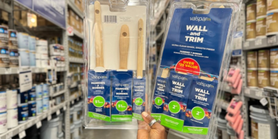 Valspar Paint Brush 3-Pack Just $9.98 at Lowe’s (Regularly $20)