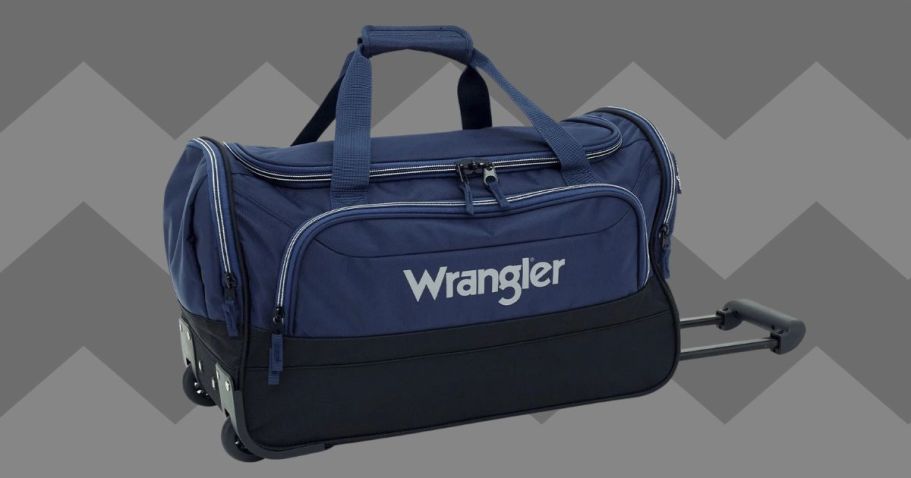 WOW! Wrangler Rolling Duffel Just $19.73 on Walmart.online (Reg. $72)