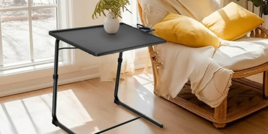 Folding Tray Table w/ Cup Holder Only $19.99 Shipped on Walmart.online (Reg. $46)