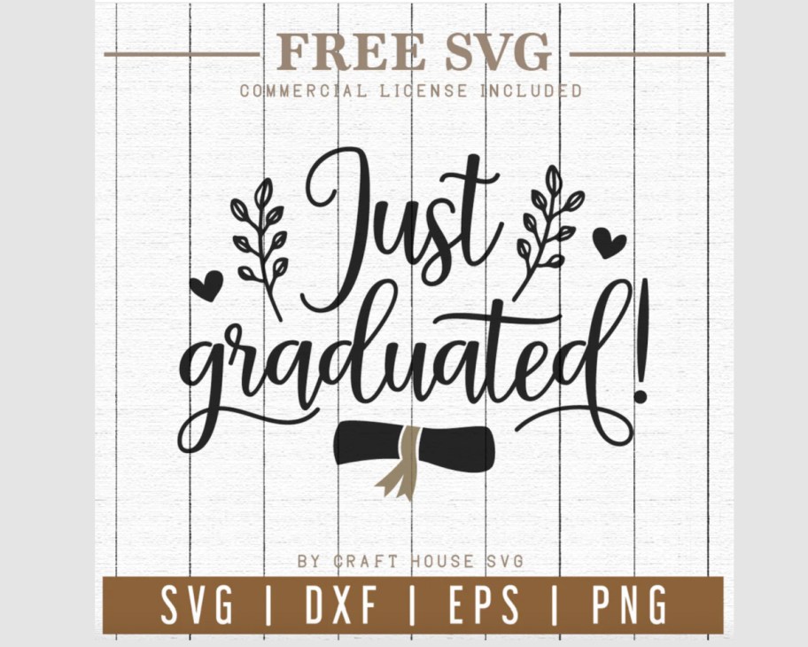 just graduated free grad decal