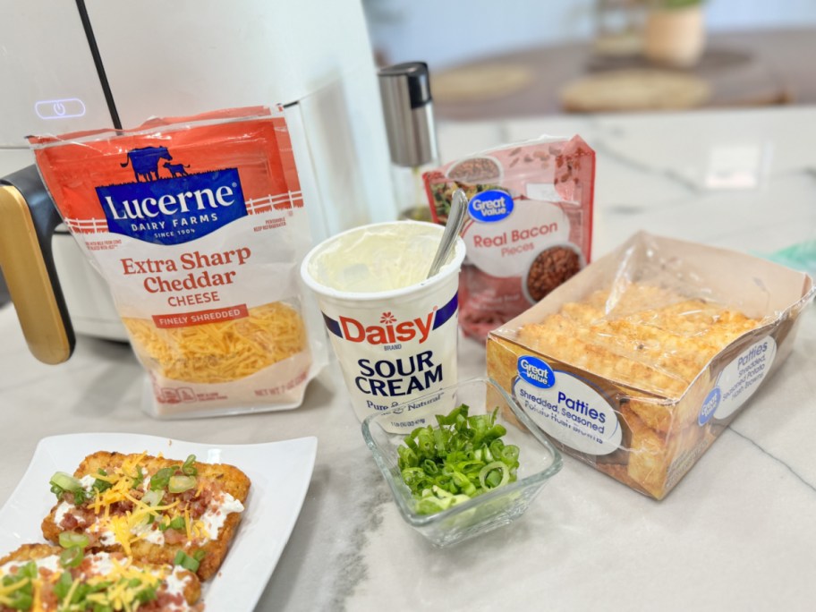 ingredients for loaded hash browns