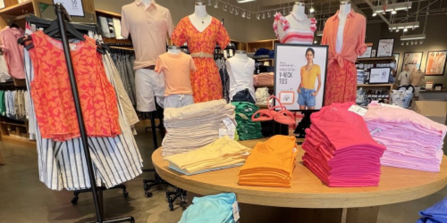 Up to 80% Off J. Crew Factory | $6 Tanks, $12 Dresses & More!