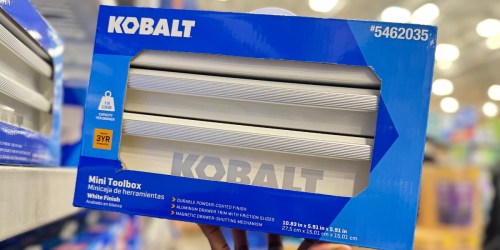 Kobalt Mini Tool Box Only $19.98 (NEW Colors!) – Perfect for Makeup, Crafts & More!