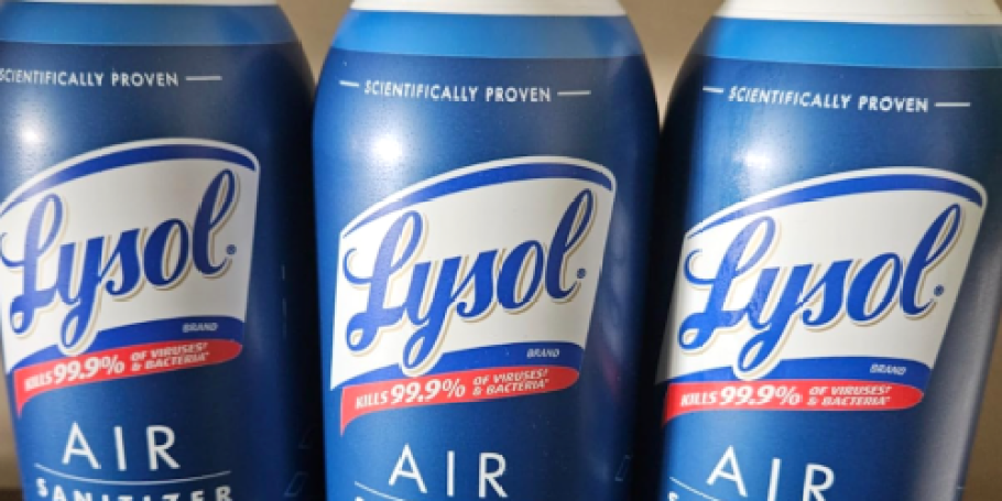 Lysol Air Sanitizing Disinfectant Spray 3-Pack Only $11.78 Shipped on Amazon (Regularly $22)