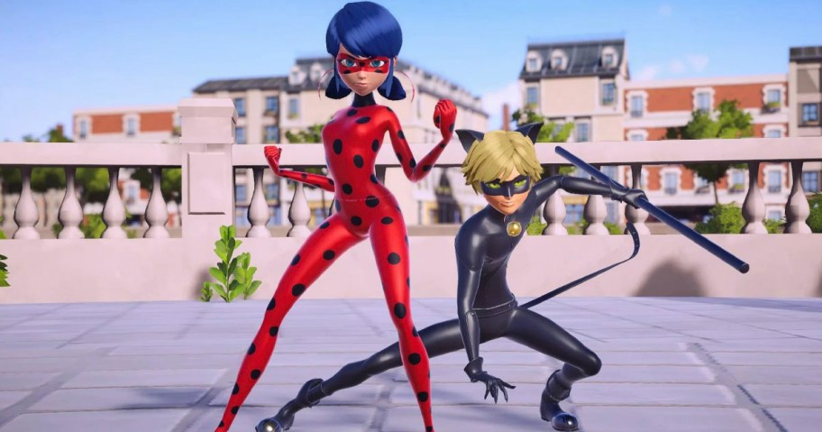 screenshot of miraculous heroes in videogame 