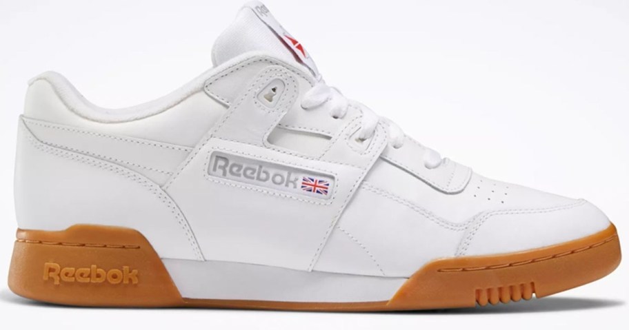 white reebok workout shoes