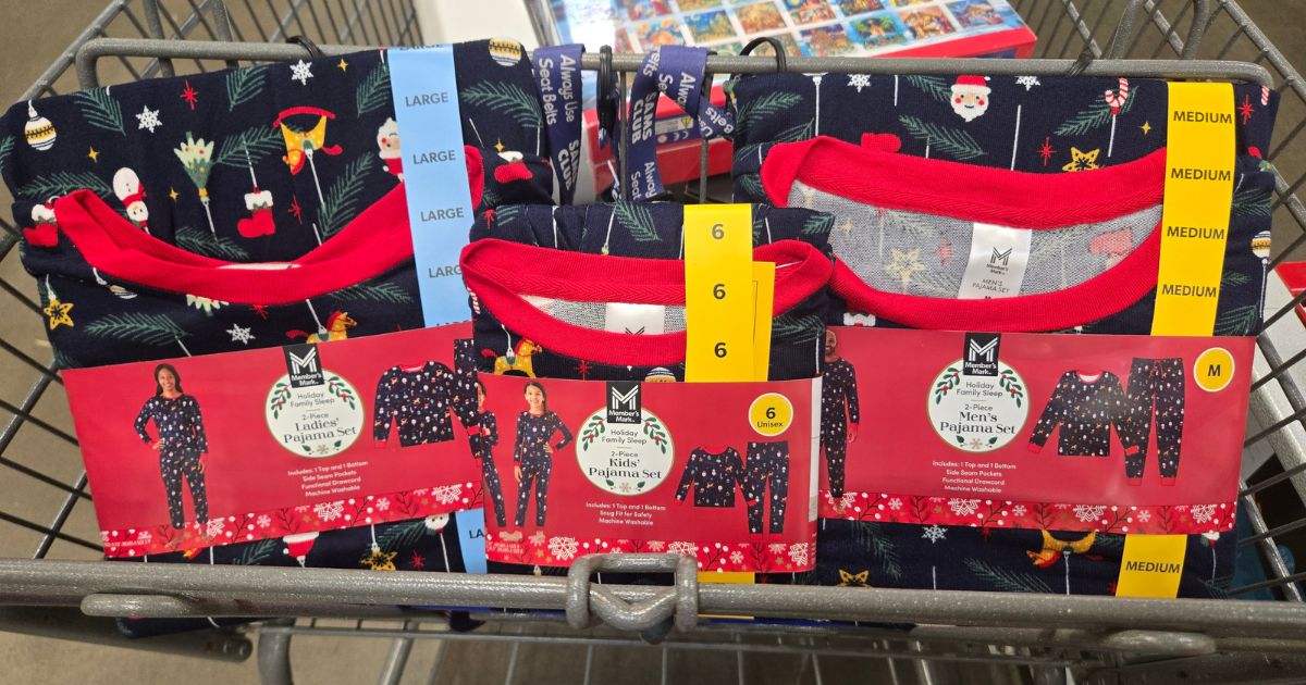 Sam’s Club Matching Pajama Sets from $6.98 | Holiday, The Grinch, Peanuts & More