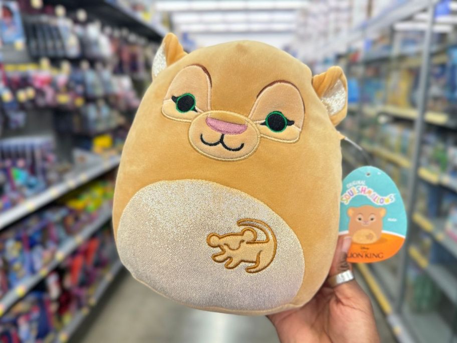 Squishmallows 8-Inch Disney Lion King Nala in hand in store