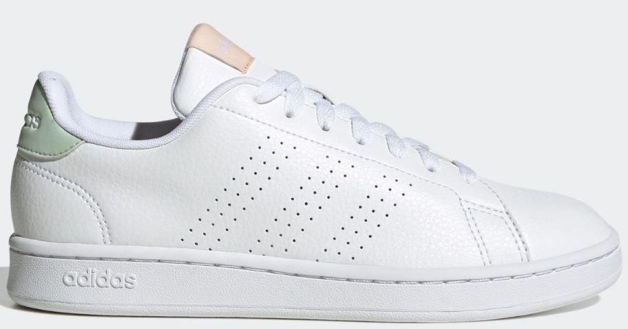 An Adidas Women's Advantage Shoe in white