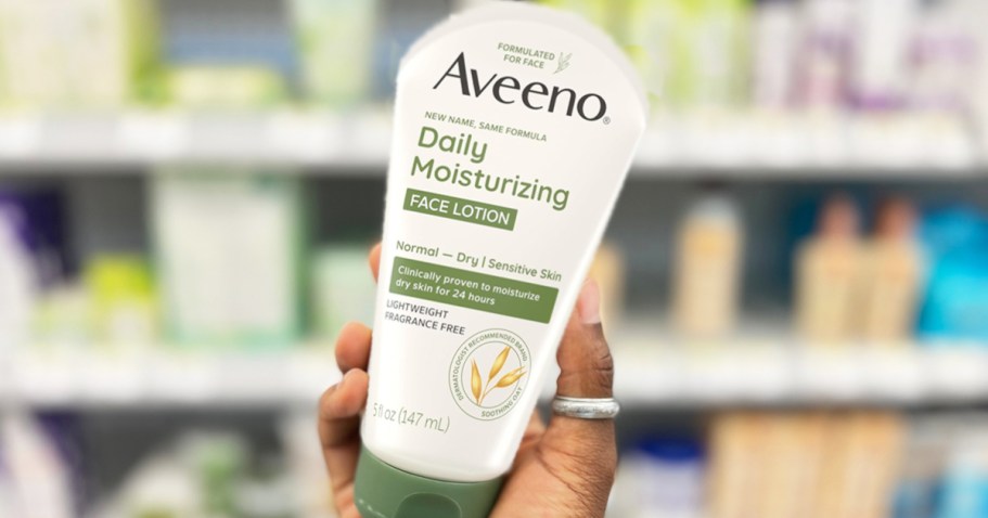 Stacking Amazon Discounts on Aveeno Skincare | Face Lotion Only $3.49 Shipped (Reg. $10)