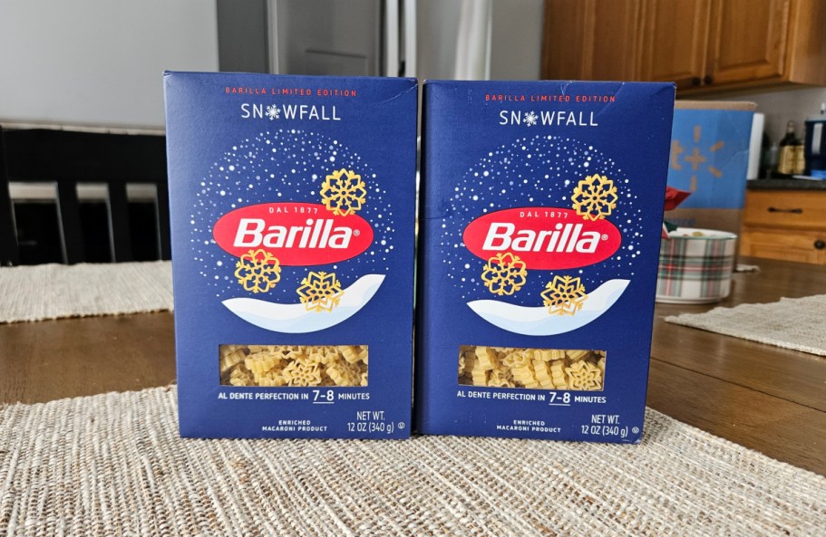 HURRY! Snowflake-Shaped Barilla Snowfall Pasta is Just $1.84 and Selling Out Fast!