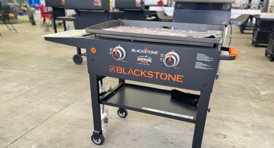 Blackstone griddle displayed on the walmart floor