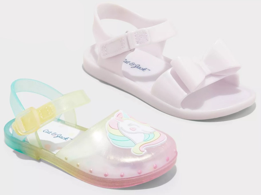 Cat & Jack Toddler Lainey Jelly Sandals and Kate Jelly Sandals